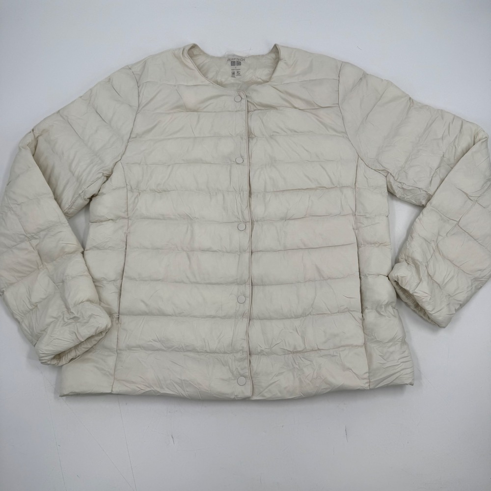 Uniqlo Cream Puffer Jacket